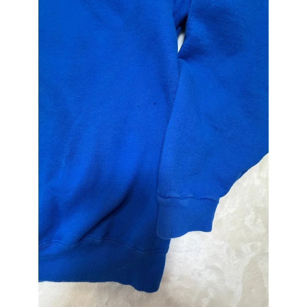 Starter Blue Vintage 90s Embroidered Logo Sweatshirt Mens Large Good